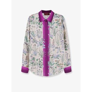 Gucci Women Printed Silk Shirt